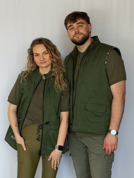 Dvipusė vyriška liemenė SU BROKU - L/XL