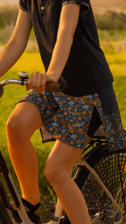 Sijonas su šortais (mėlyni)