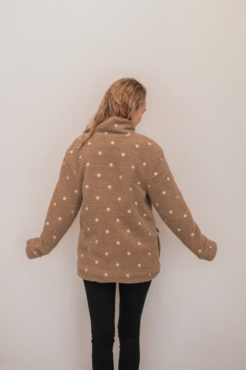 Gėlėtas teddy paltukas