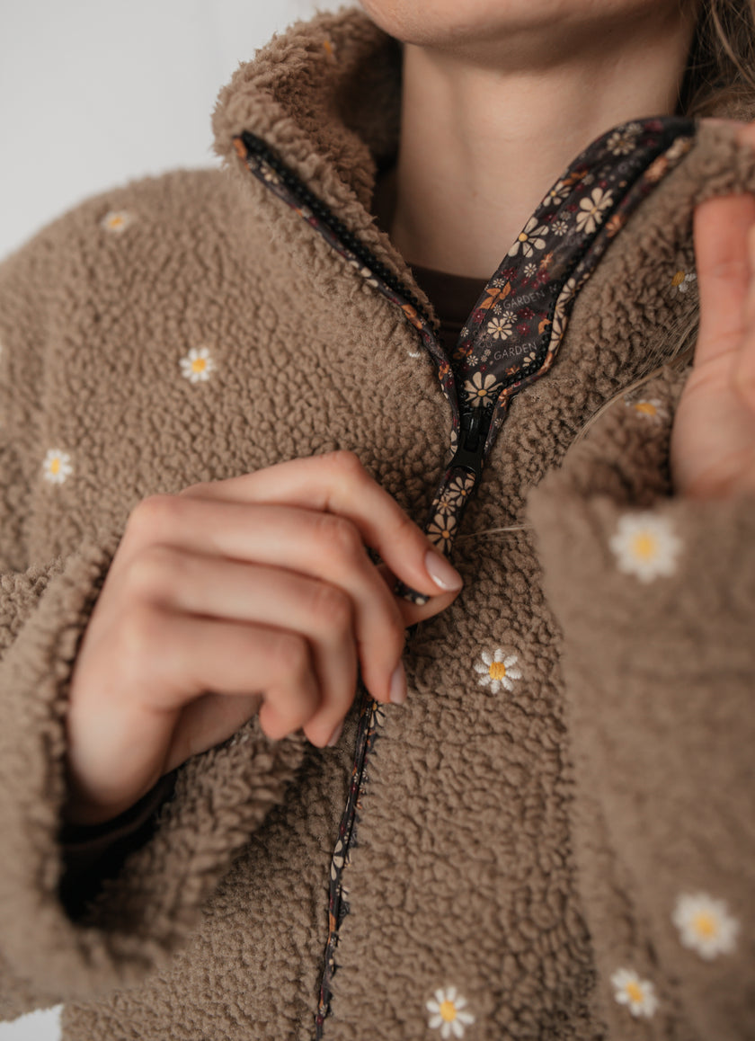 Gėlėtas teddy paltukas