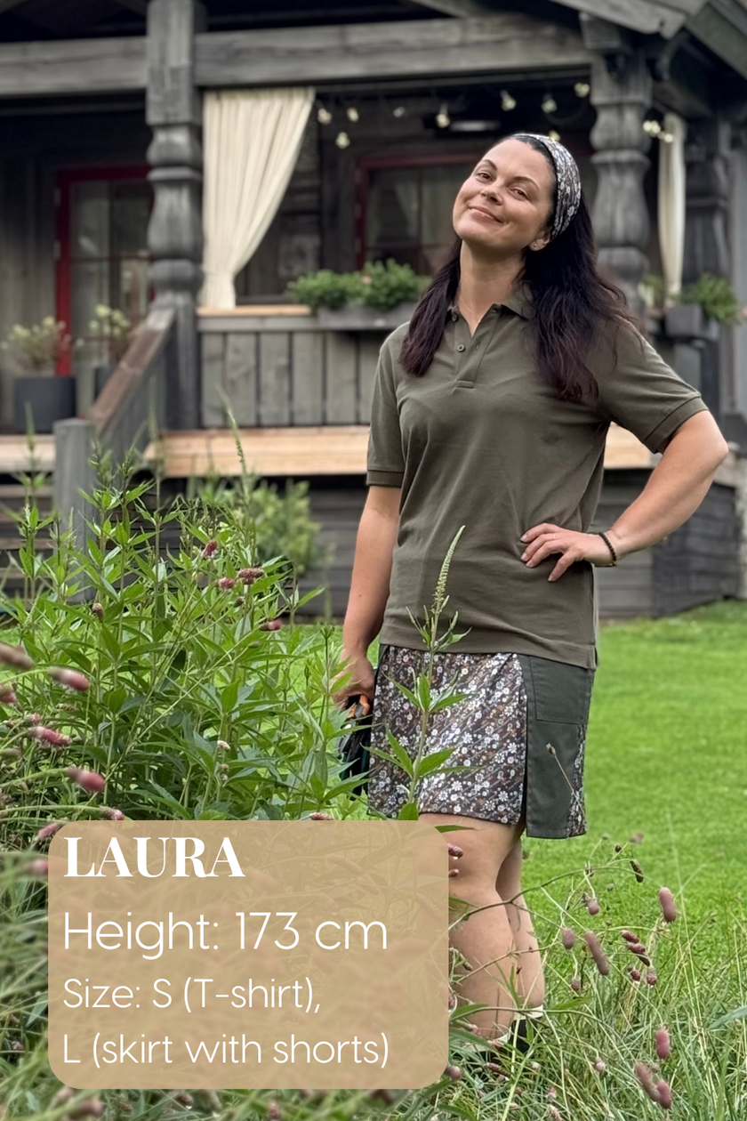 Sijonas su šortais su BROKU -  3XL