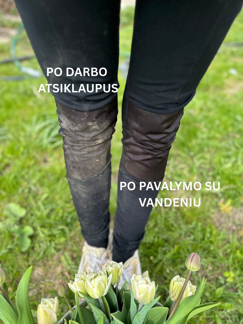 Pašiltintos sodo tamprės su kišenėmis | Neperšlampami keliai