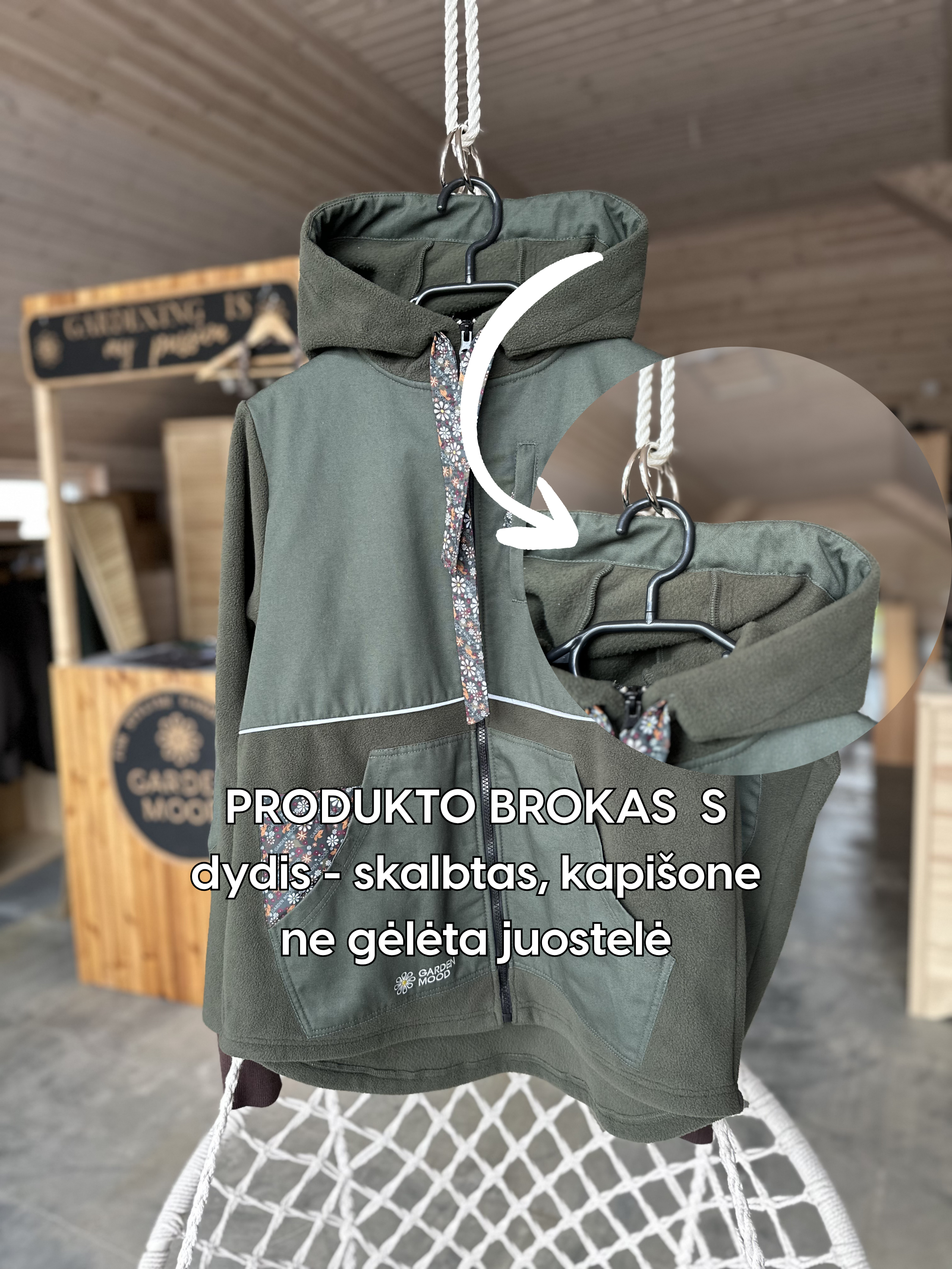 Sodo džemperis S dydis - SU BROKU