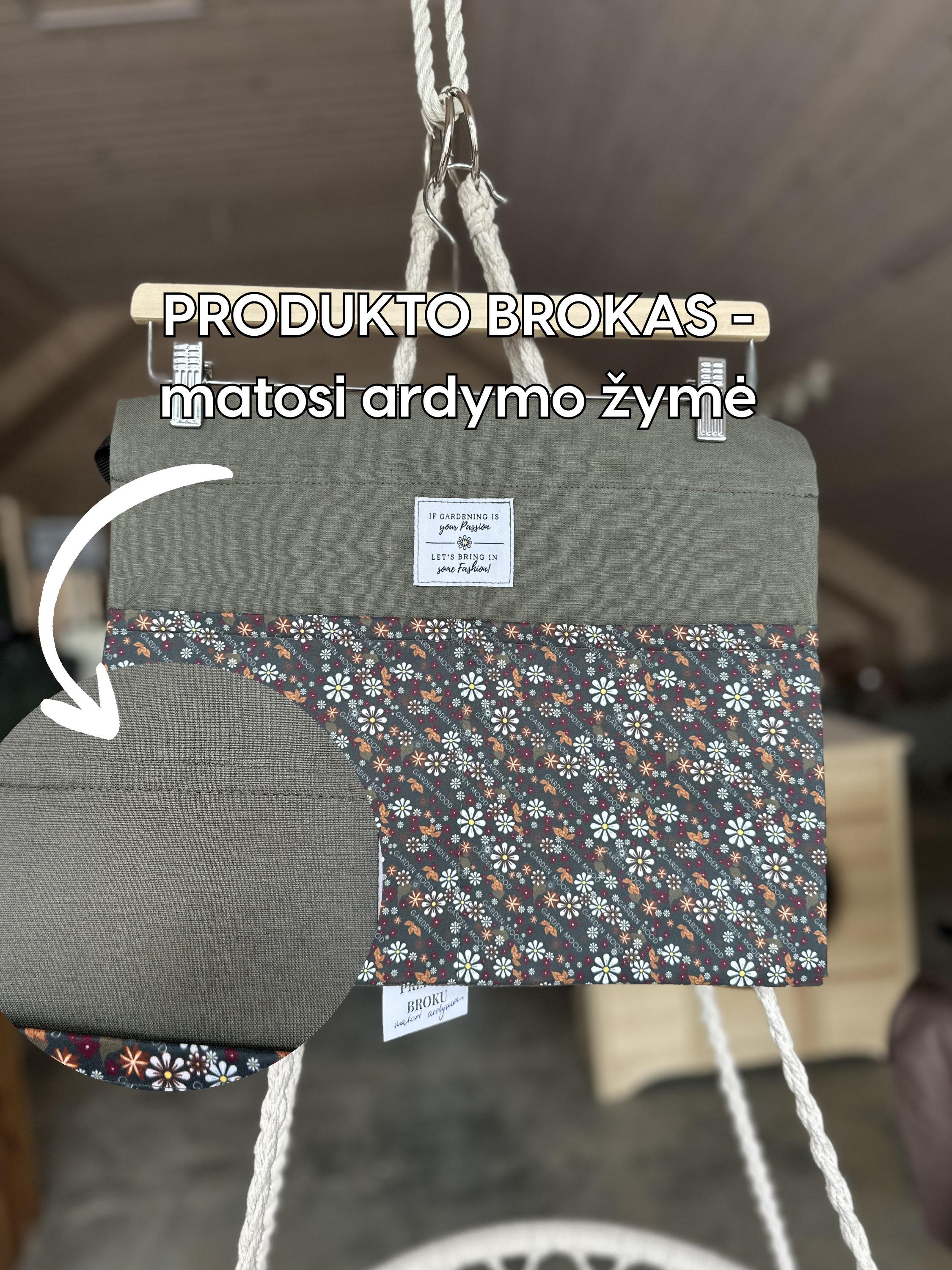 Prijuostė sodininkei 