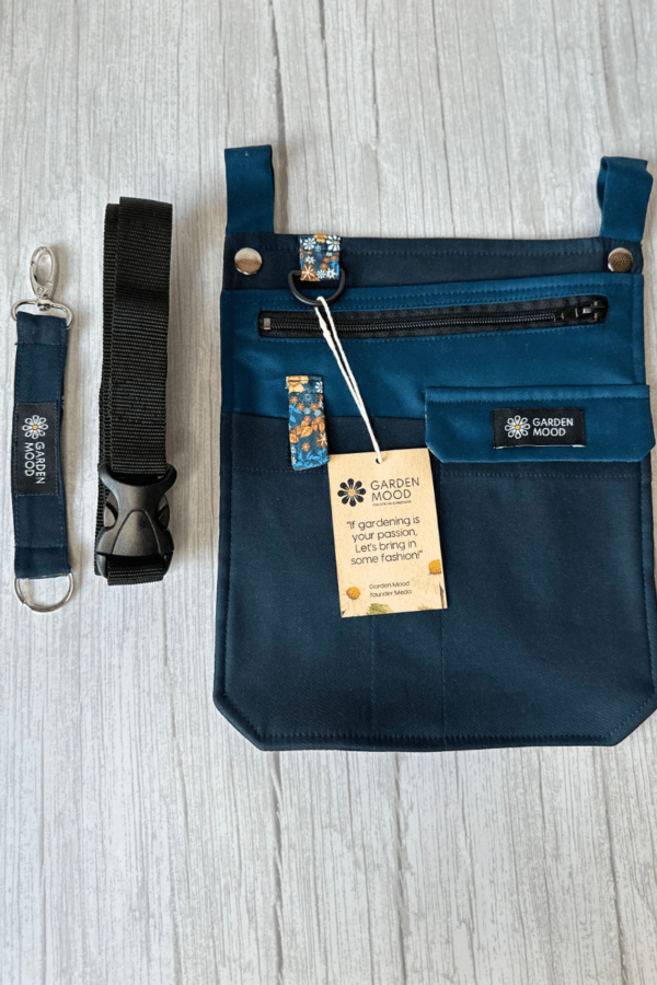 Dovanų rinkinys "Sodo pagalbininkas" su įrankių kišene, diržu ir raktų pakabuku