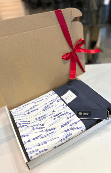 Rinkinys "Levanda" (prijuostė ir raktų pakabukas)