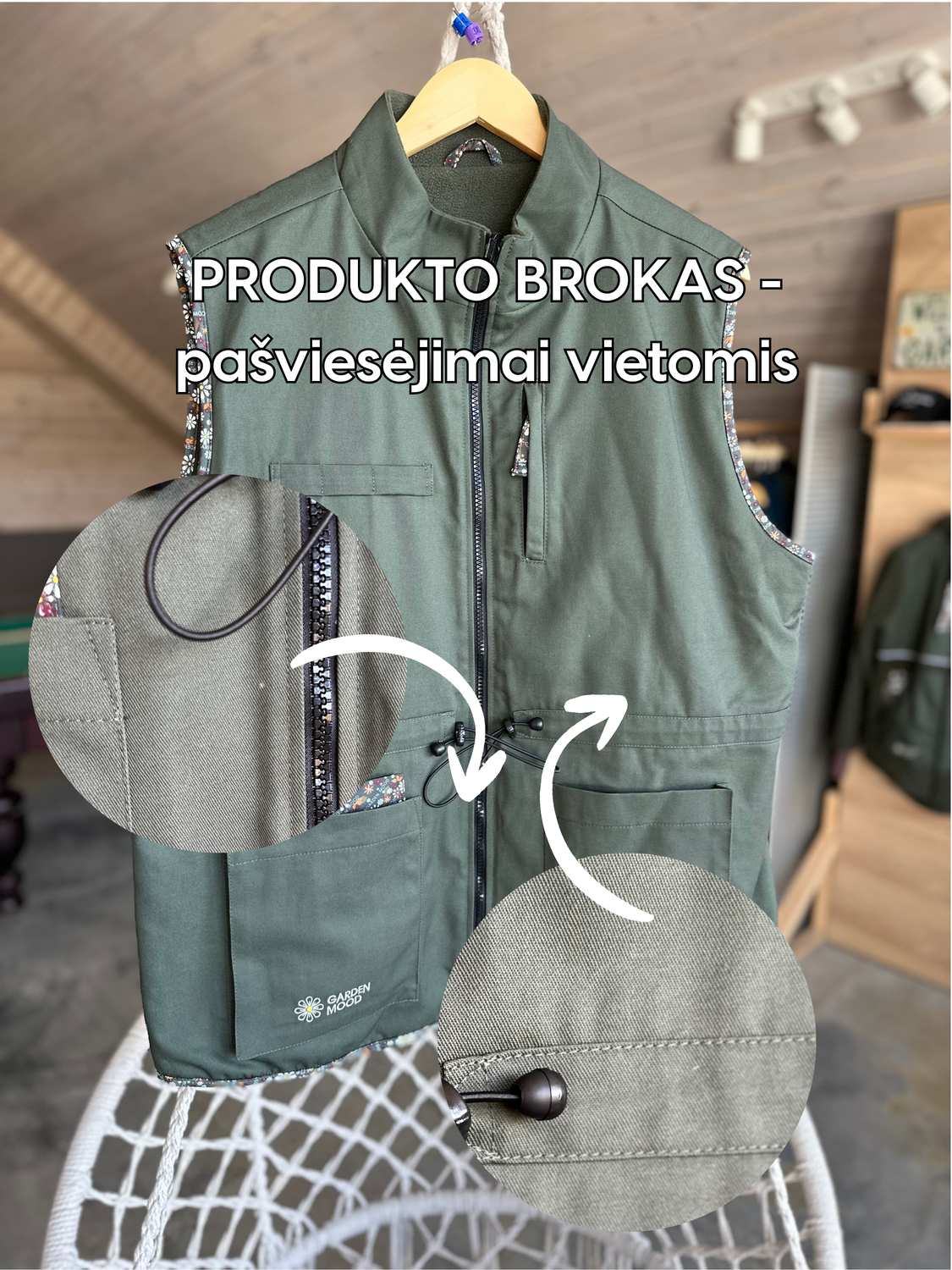 sodo liemenė su broku (2XL/3XL)