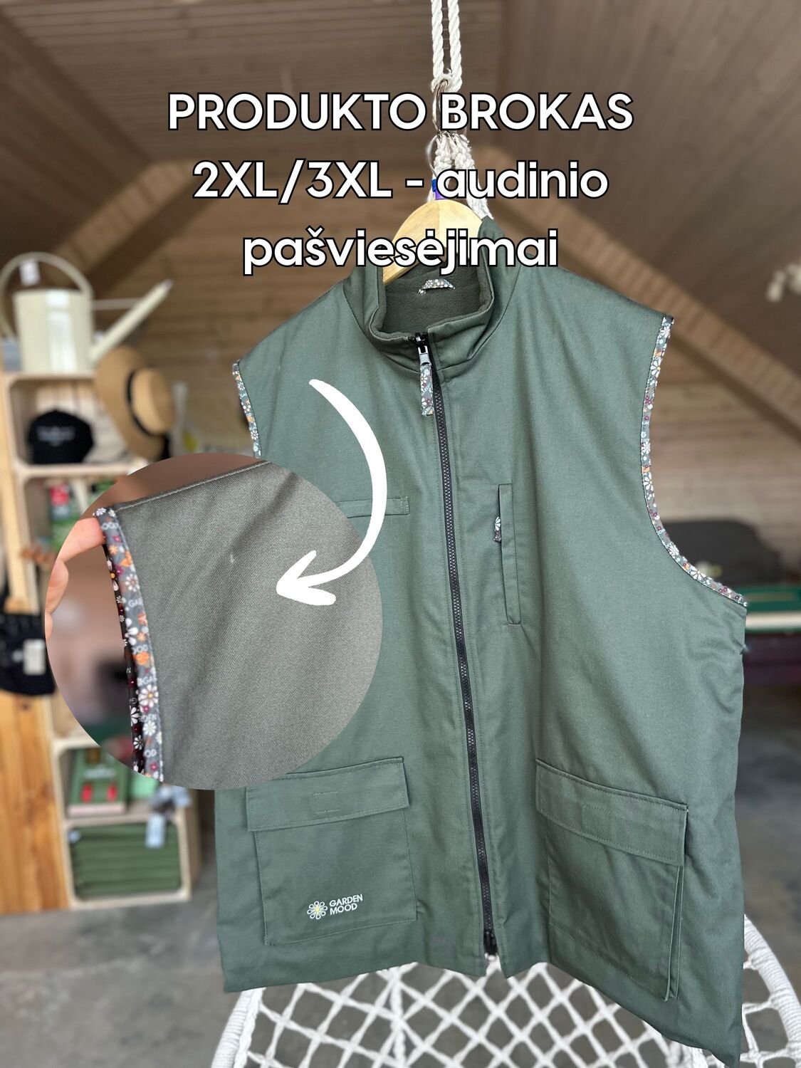 vyriška sodo liemenė 2XL/3XL su broku