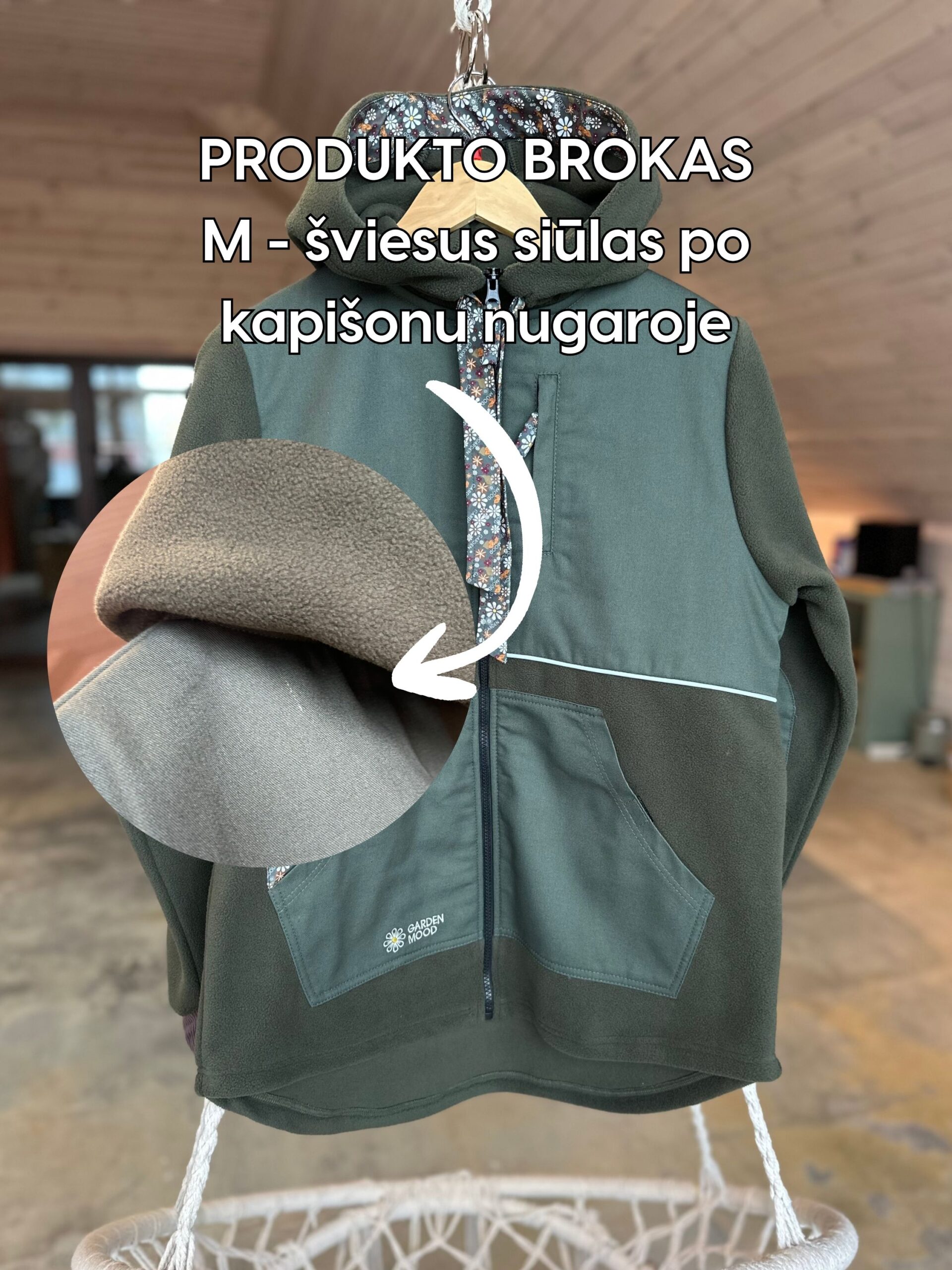 sodo džemperis su broku M dydis